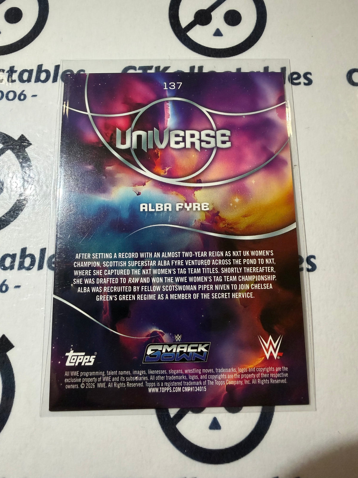 2026 WWE Topps Universe LIGHTNING #137 Alba Fyre Smackdown
