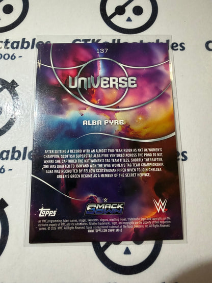 2026 WWE Topps Universe LIGHTNING #137 Alba Fyre Smackdown