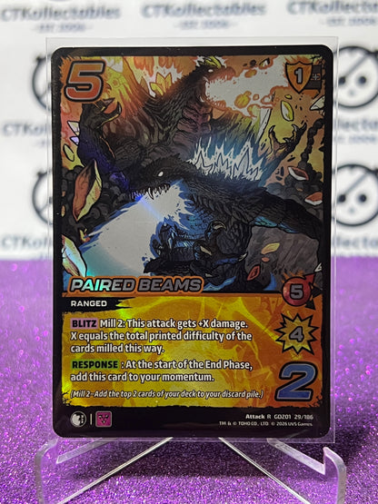 2026 UNIVERSUS PAIRED BEAMS  # R GDZ01 29/186 FOIL GAME TRADING CARD
