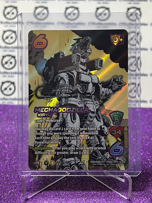 2024 UNIVERSUS GODZILLA MECHAGODZILLA, KIRYU # CHA03-GMM 2/22  FOIL GAME TRADING CARD