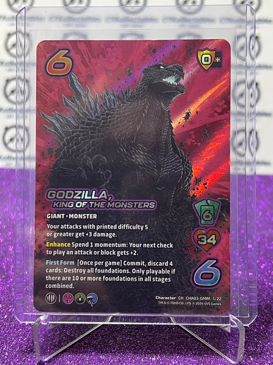 2024 UNIVERSUS GODZILLA KING OF THE MONSTERS # CHA03-GMM 1/22  FOIL GAME TRADING CARD