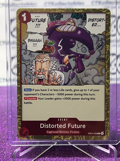 2026 ONE PIECE ADVENTURE ON KAMI'S ISLAND DISTORTED FUTURE # EB04-008 R FOIL TCG CARD