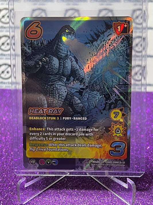 2024 UNIVERSUS GODZILLA HEAT RAY # UR CHA03-GMM 9/22  FOIL GAME TRADING CARD