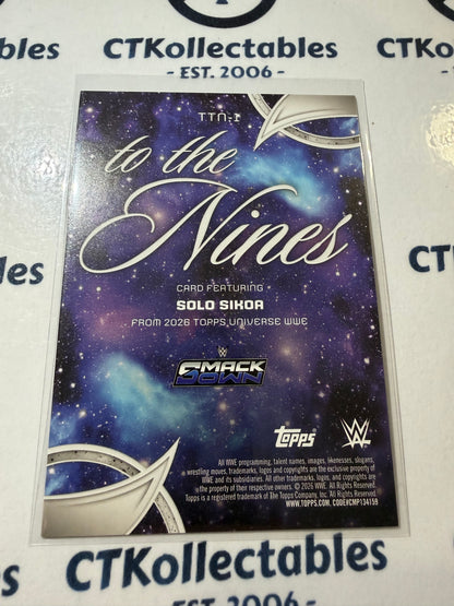 2026 WWE Topps Universe Solo Sikor LIGHTNING #TTN-1 To The Nines