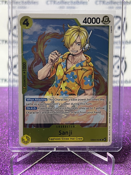 2026 ONE PIECE ADVENTURE ON KAMI'S ISLAND SANJI # EB04-052 R FOIL TCG CARD