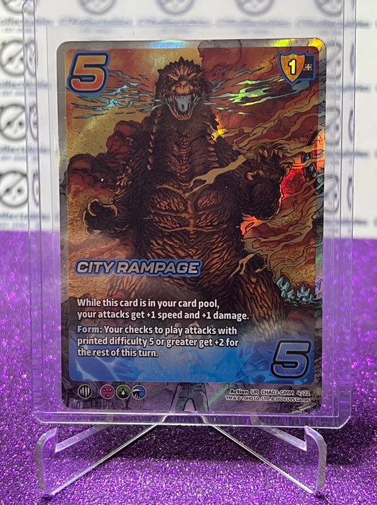 2024 UNIVERSUS GODZILLA CITY RAMPAGE # UR CHA03-GMM 4/22  FOIL GAME TRADING CARD