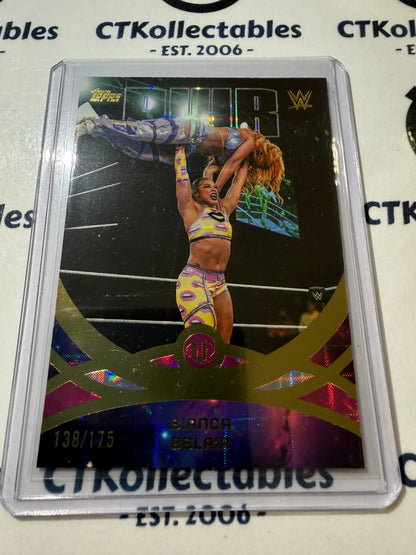 2026 WWE Topps Universe Pink Plaid Bianca Belair #138/175 Peak Performance #257