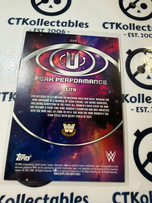 2026 WWE Topps Universe Peak Performance #205 Lita Base Card