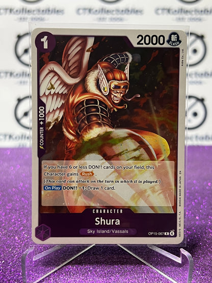2026 ONE PIECE ADVENTURE ON KAMI'S ISLAND SHURA # OP15-067 R FOIL TCG CARD