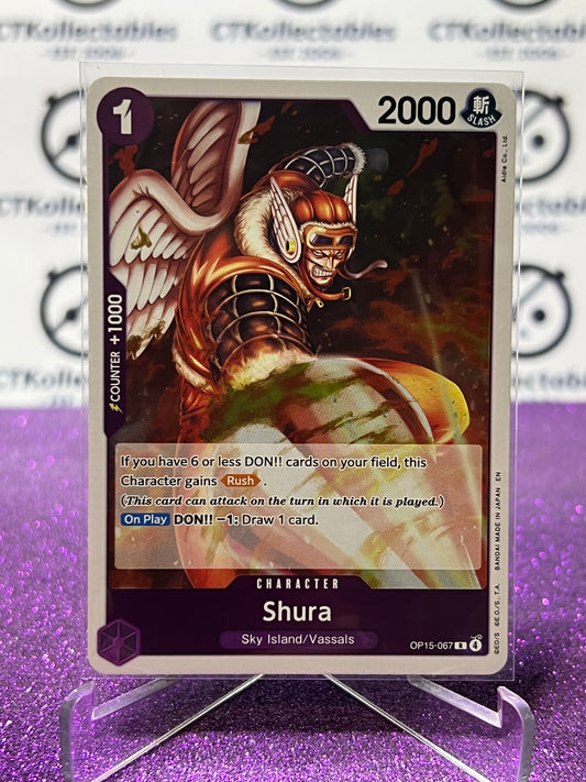 2026 ONE PIECE ADVENTURE ON KAMI'S ISLAND SHURA # OP15-067 R FOIL TCG CARD