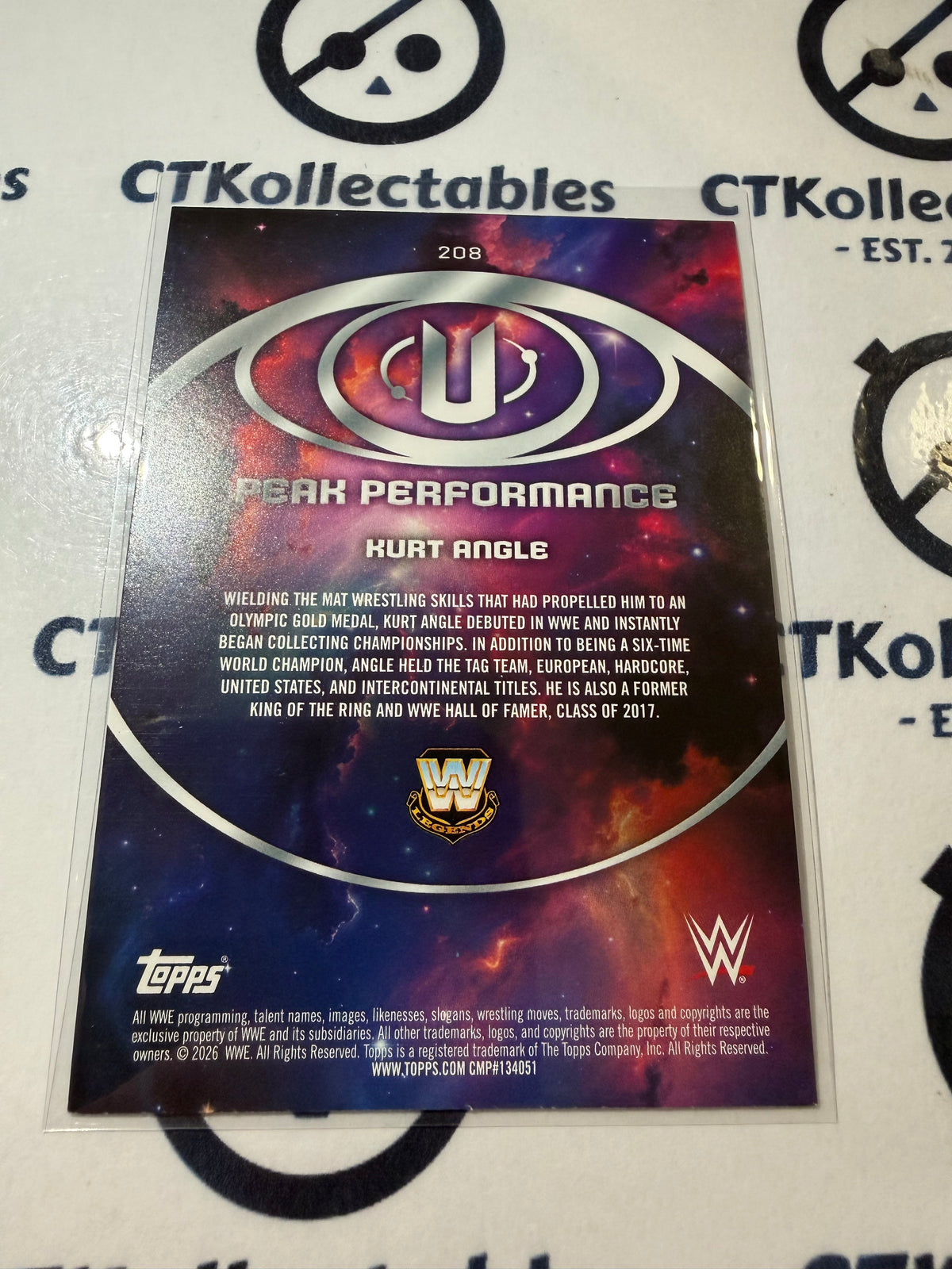 2026 WWE Topps Universe Peak Performance #208 Kurt Harris Base Card