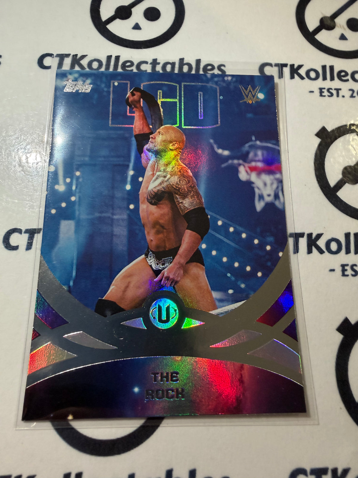 2026 WWE Topps Universe Peak Performance #220 The Rock Base Card
