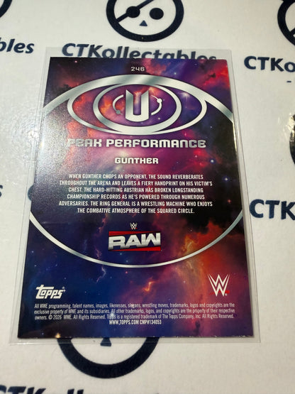 2026 WWE Topps Universe Peak Performance #246 Gunther Base Card