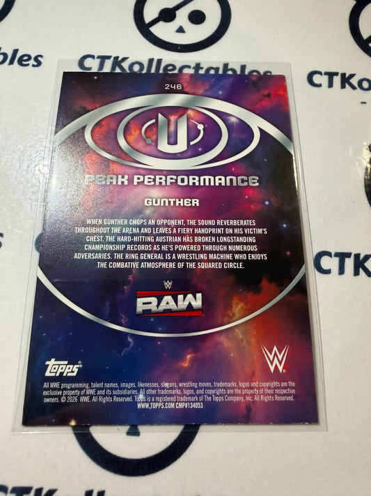 2026 WWE Topps Universe Peak Performance #246 Gunther Base Card