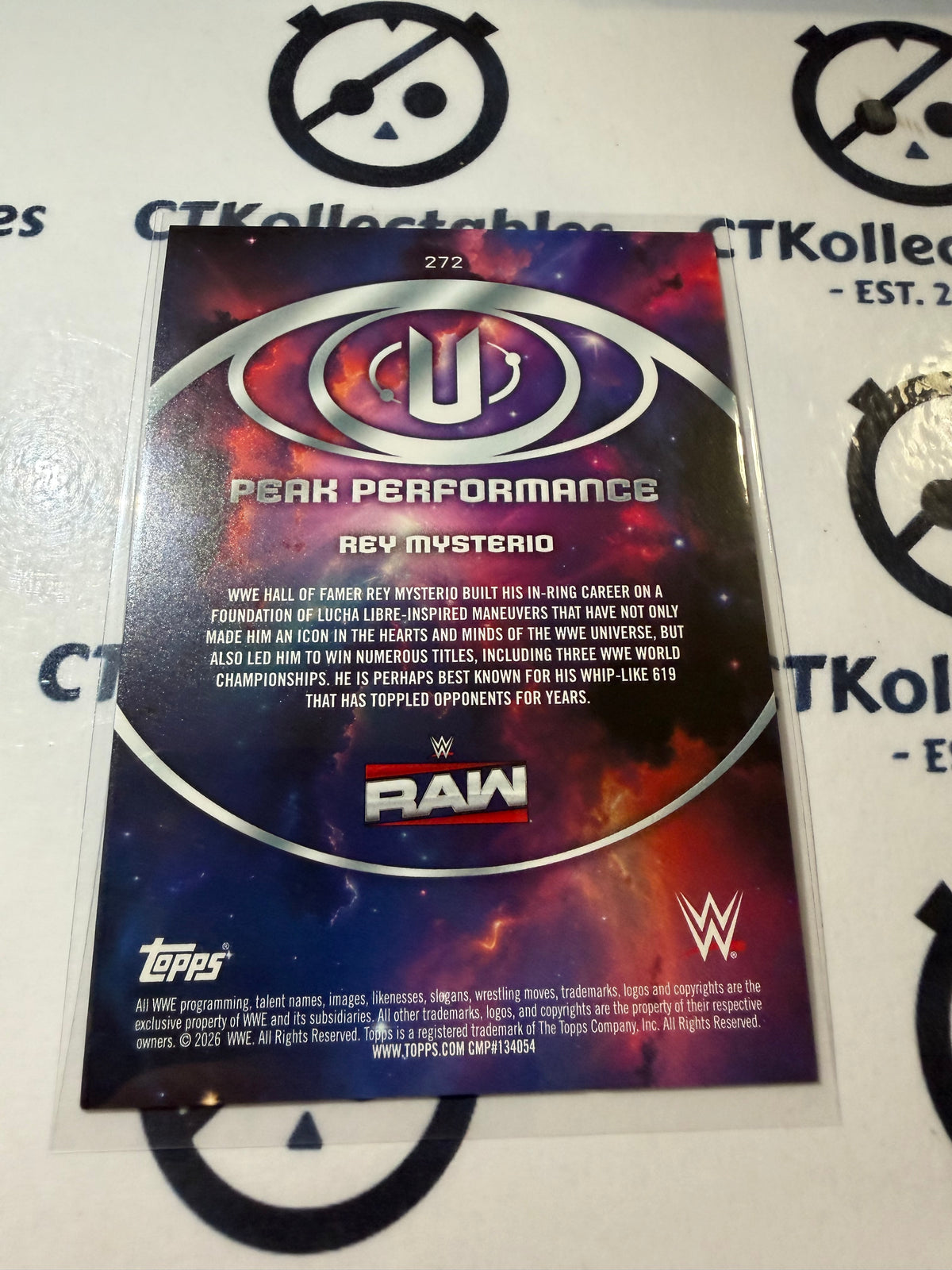 2026 WWE Topps Universe Peak Performance #272 Rey Mysterio Base Card