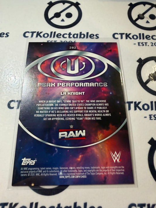 2026 WWE Topps Universe Peak Performance #282 La Knight Base Card