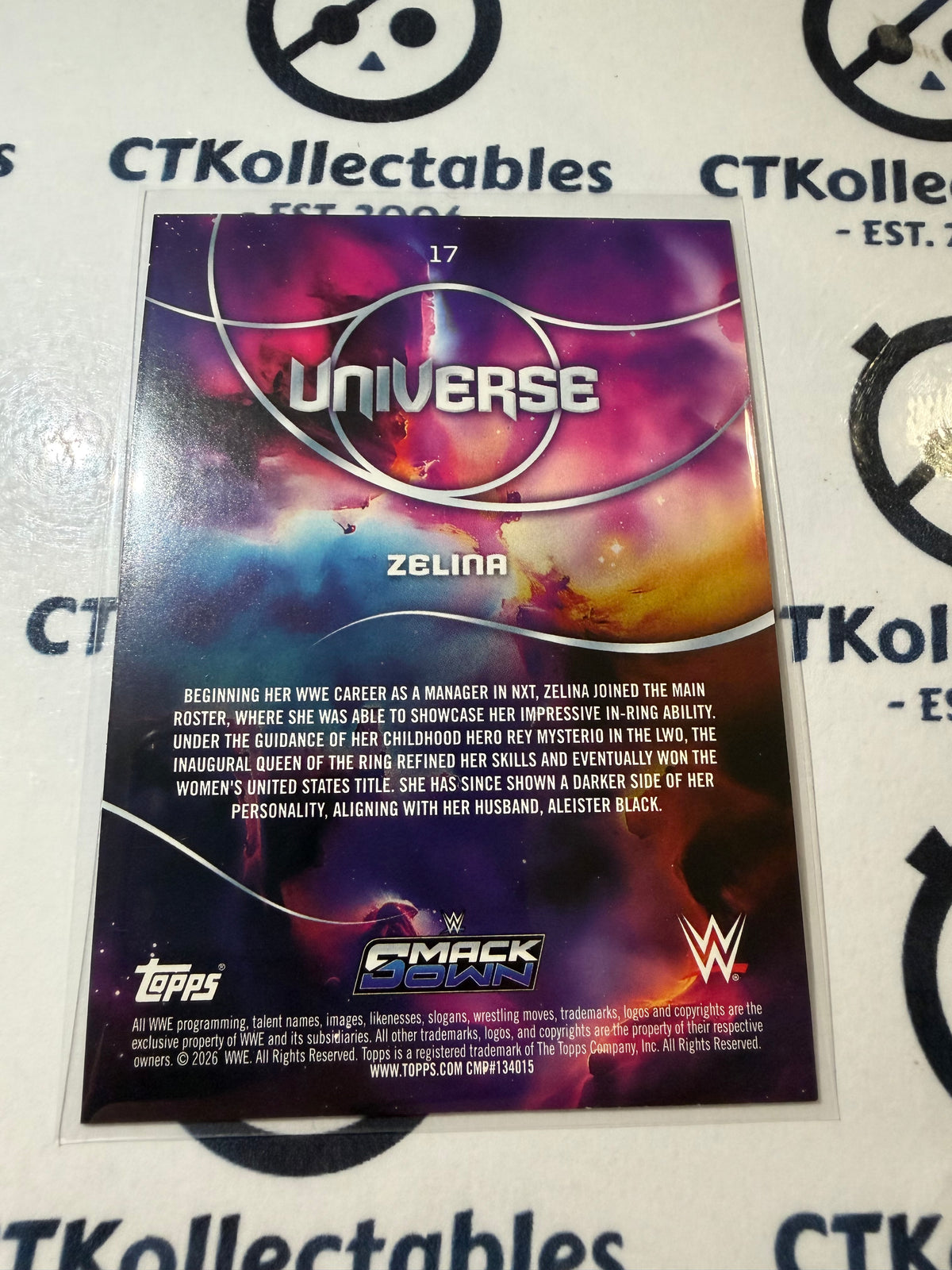 2026 WWE Topps Universe #17 Zelina Base Card
