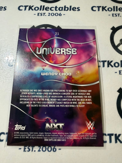 2026 WWE Topps Universe #21 Wendy Choo Base Card