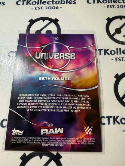 2026 WWE Topps Universe #40 Seth Rollins Base Card