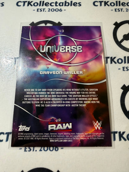 2026 WWE Topps Universe #44 Grayson Waller Base Card