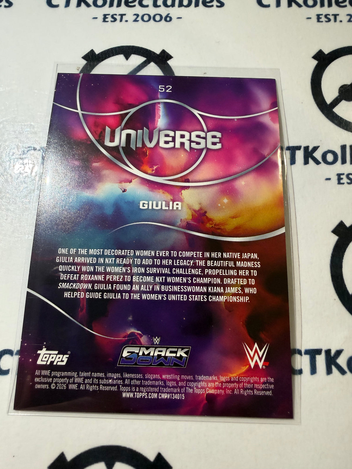 2026 WWE Topps Universe #52 Giulia Base Card