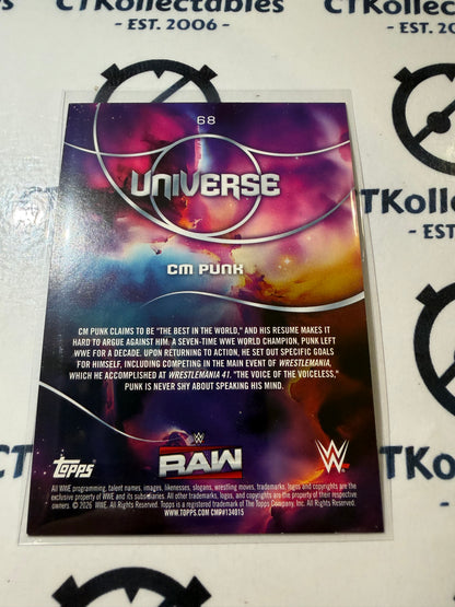 2026 WWE Topps Universe #68 Cm Punk Base Card