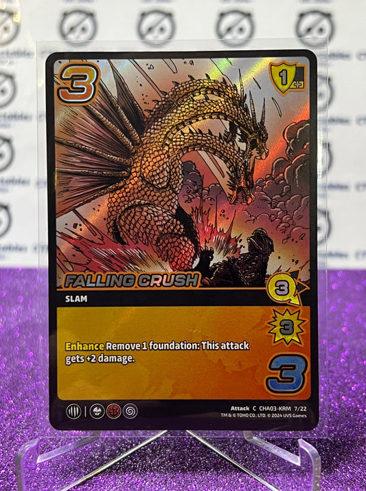 2024 UNIVERSUS GODZILLA FALLING CRUSH # CHA03-KRM 7/22 FOIL GAME TRADING CARD