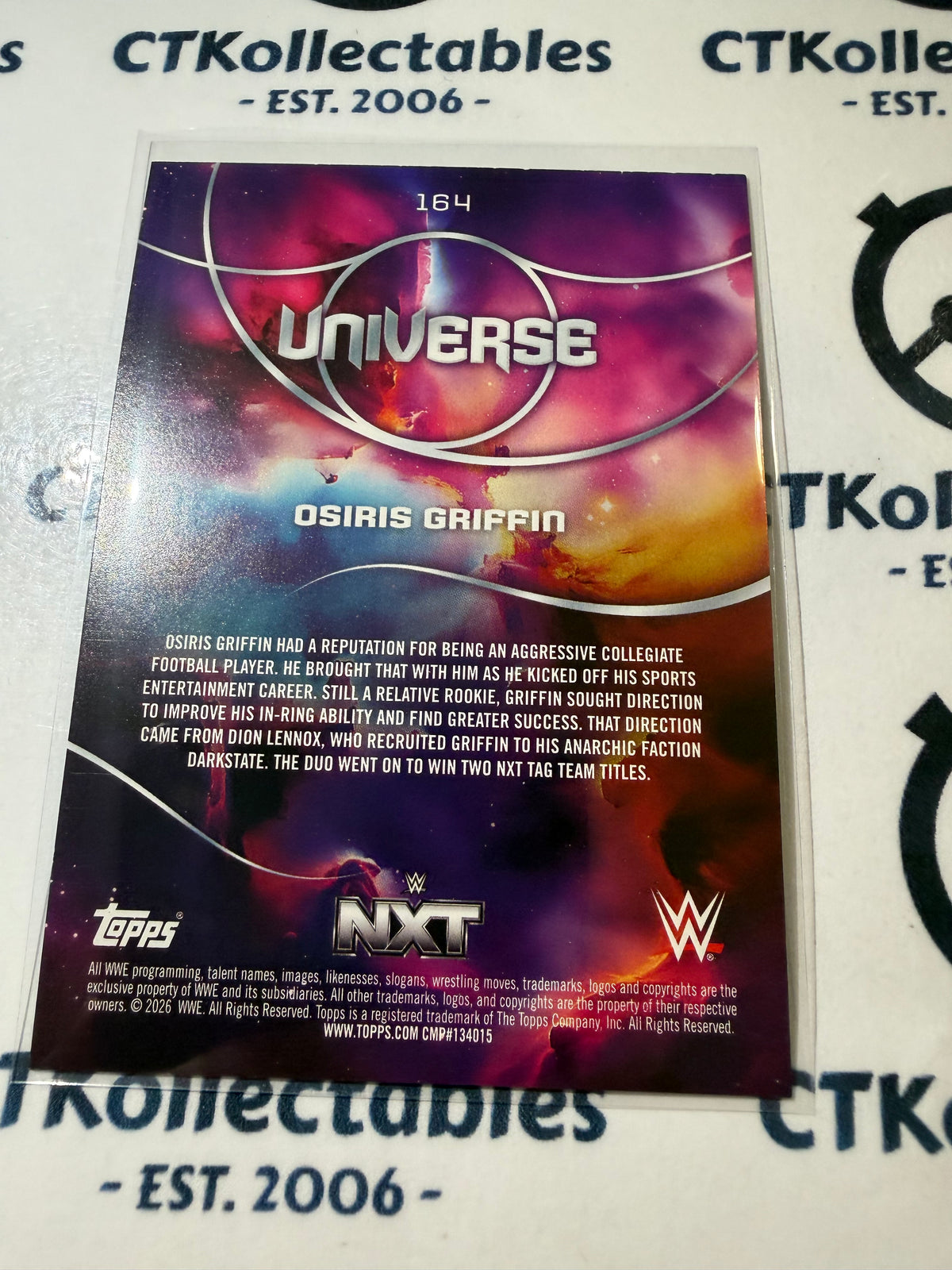 2026 WWE Topps Universe #164 Osiris Griffin Base Card
