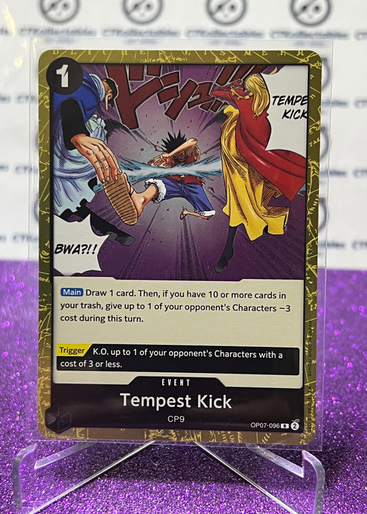 2024 ONE PIECE TEMPEST KICK # OP07-096 R FOIL 500 YEARS IN THE FUTURE TRADING GAME CARD