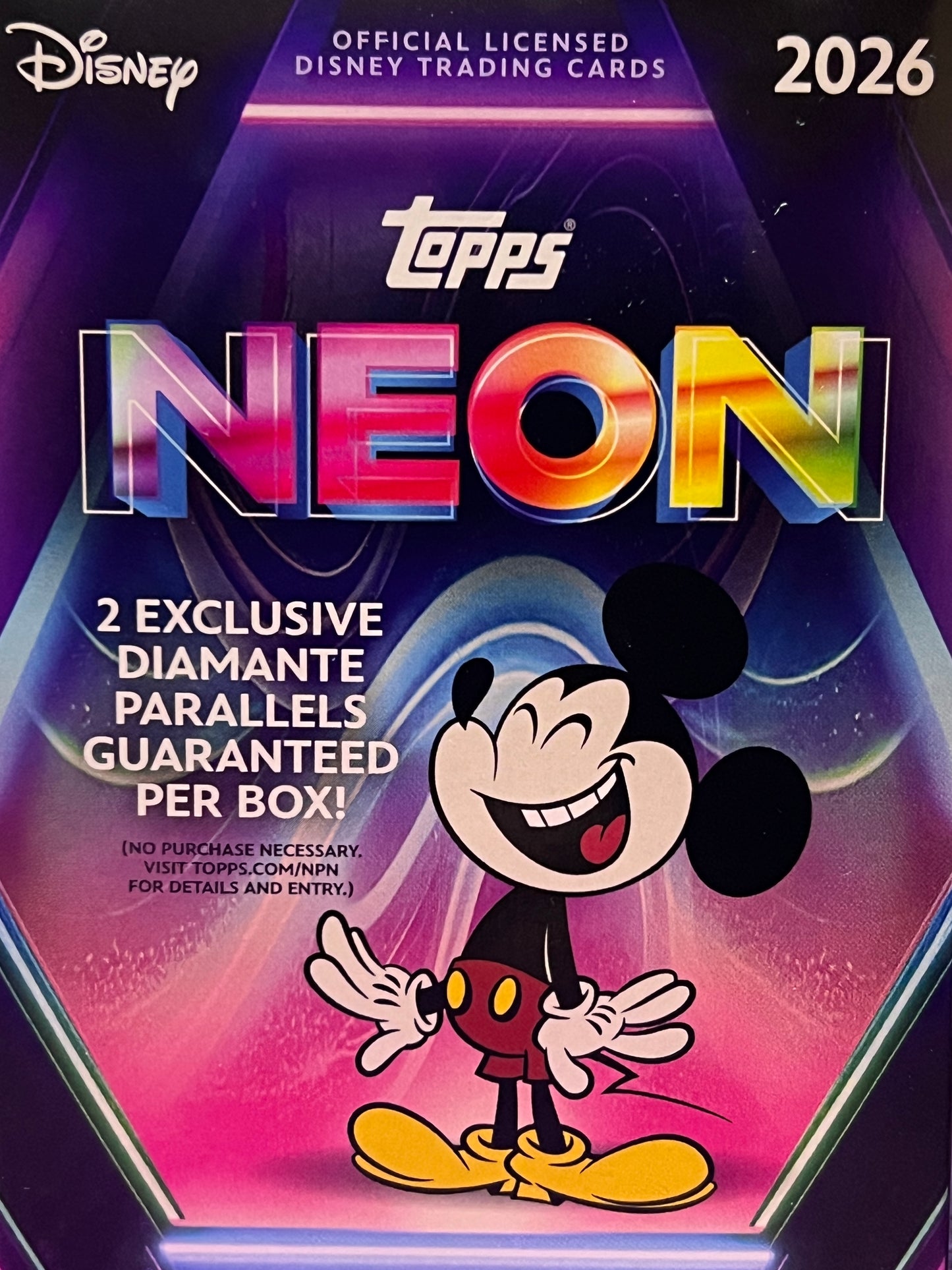 2026 DISNEY TOPPS NEON PLUTO # MSSP-21 SHORT PRINT RARE FOIL CARD