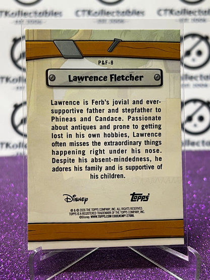 2026 DISNEY TOPPS NEON LAWRENCE FLETCHER # P & F-8  NON-FOIL CARD