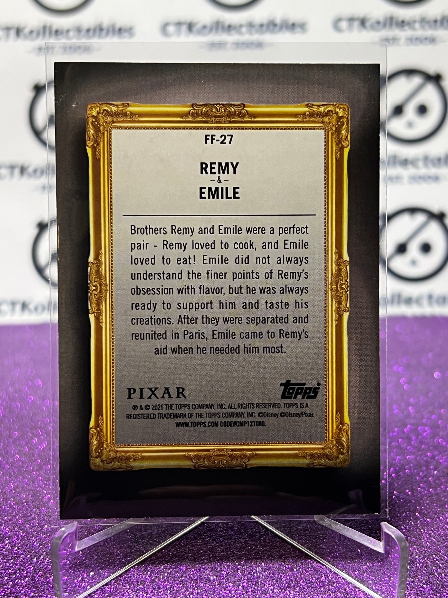 2026 DISNEY TOPPS NEON REMY & EMILE # FF-27  NON-FOIL CARD