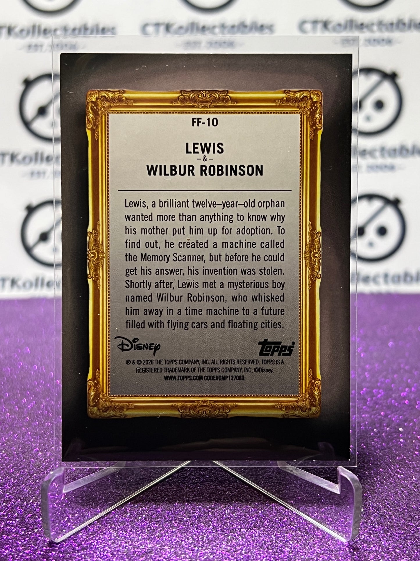 2026 DISNEY TOPPS NEON LEWIS & WILBUR ROBINSON # FF-10  NON-FOIL CARD