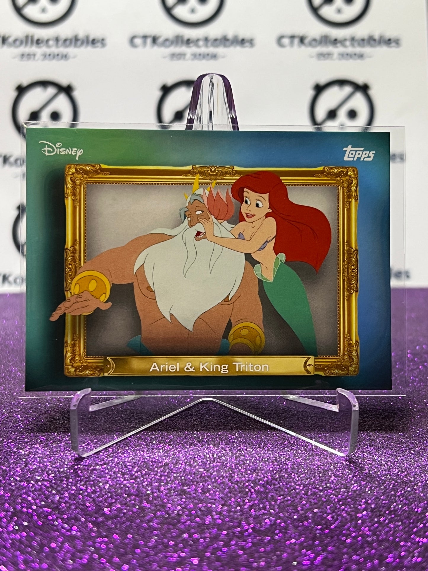 2026 DISNEY TOPPS NEON ARIEL & KING TRITON # FF-19  NON-FOIL CARD
