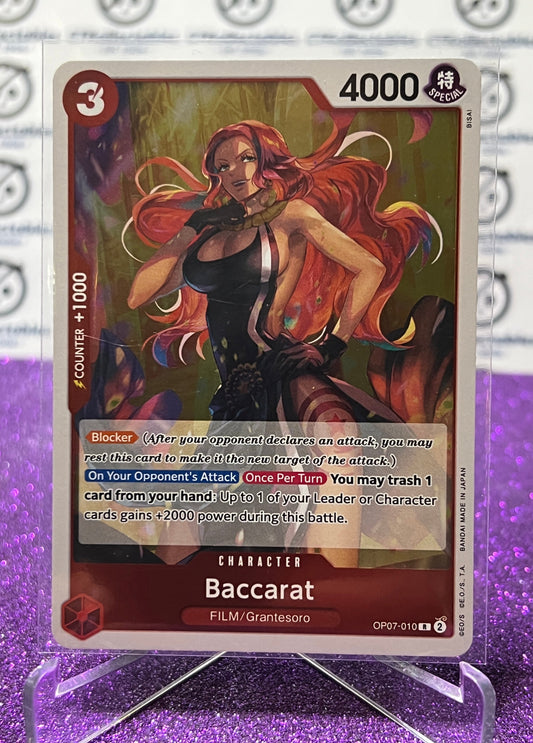 2024 ONE PIECE BACCARAT # OP07-010 R FOIL 500 YEARS IN THE FUTURE TRADING GAME CARD