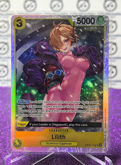 2024 ONE PIECE LILITH # OP07-111 SR ALTERNATE ART 500 YEARS IN THE FUTURE CARD