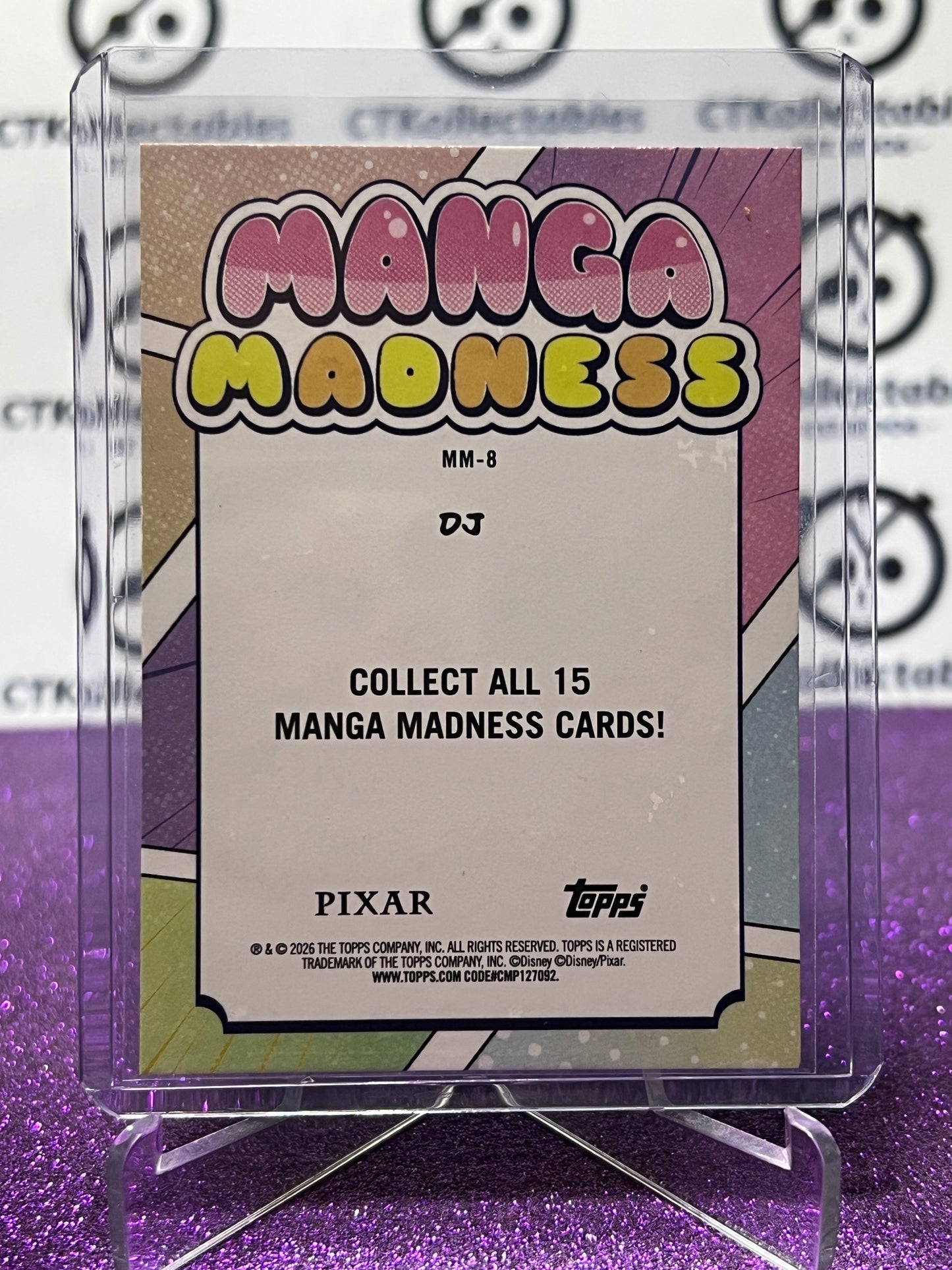 2026 DISNEY TOPPS NEON DJ # MM-8 MANGA MADNESS NON-FOIL CARD