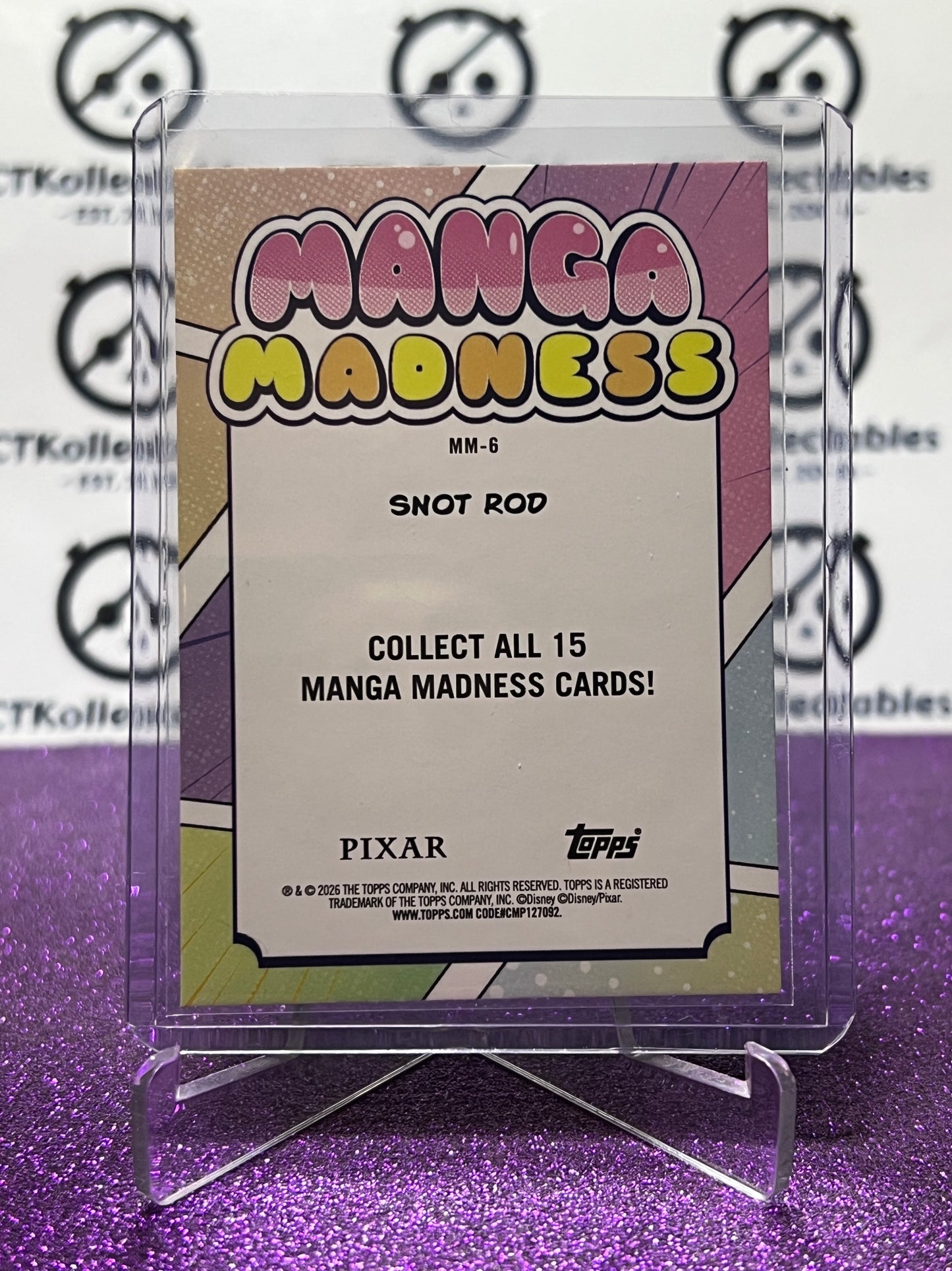 2026 DISNEY TOPPS NEON SNOT ROD # MM-6 MANGA MADNESS NON-FOIL CARD