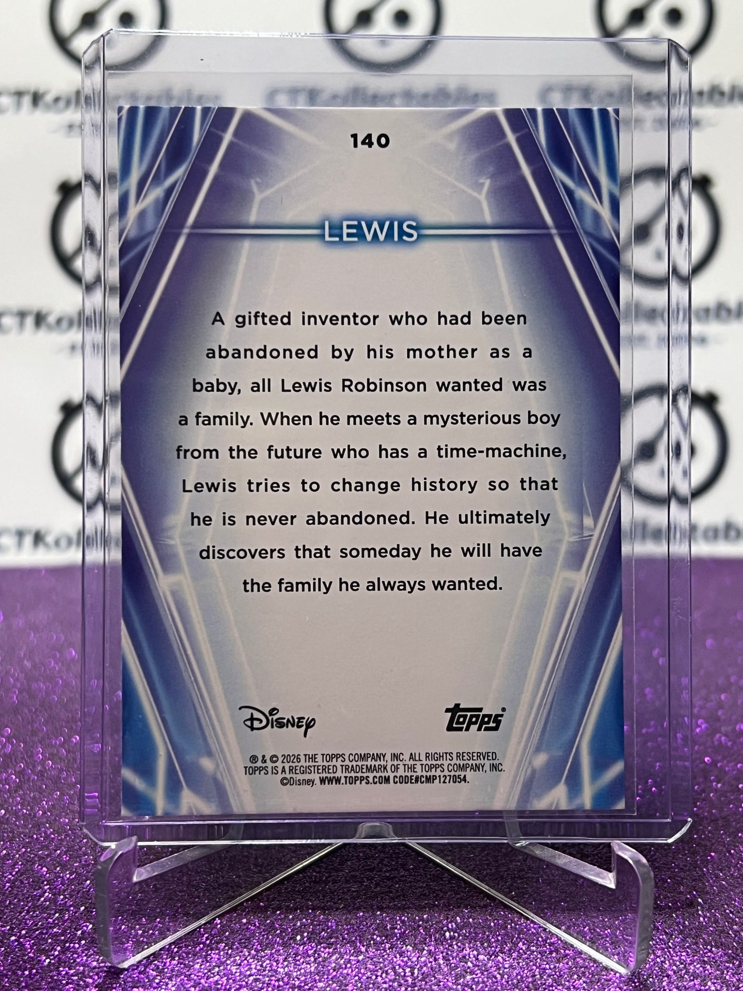 2026 DISNEY TOPPS NEON LEWIS # 140 RAINBOW FOIL CARD