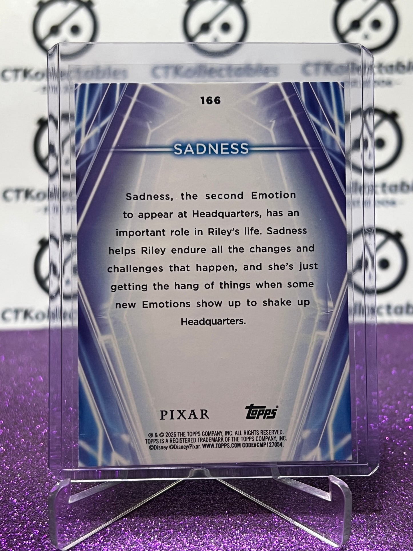 2026 DISNEY TOPPS NEON SADNESS # 166 RAINBOW FOIL CARD