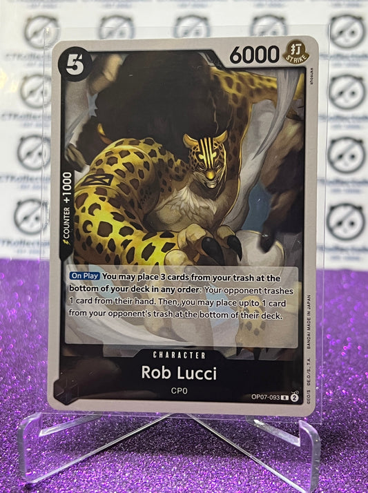 2024 ONE PIECE ROB LUCCI # OP07-093 R 500 YEARS IN THE FUTURE CARD