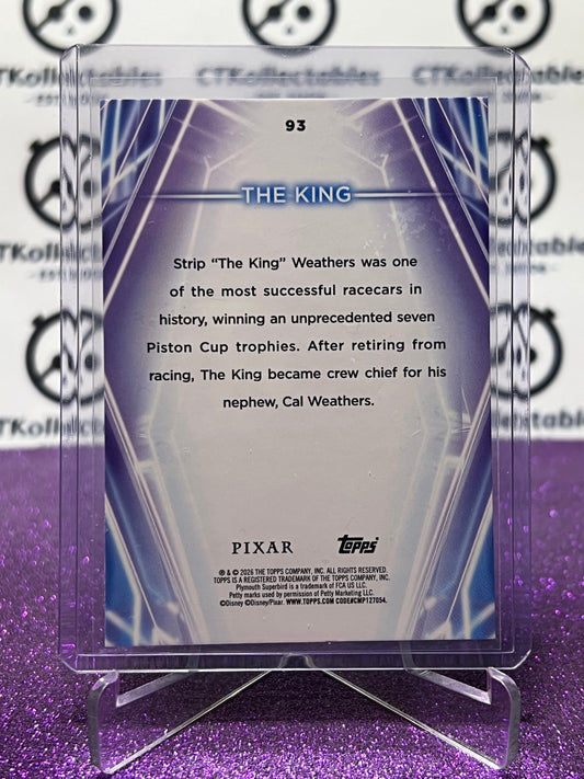 2026 DISNEY TOPPS NEON THE KING # 93 (CARS) RAINBOW FOIL CARD