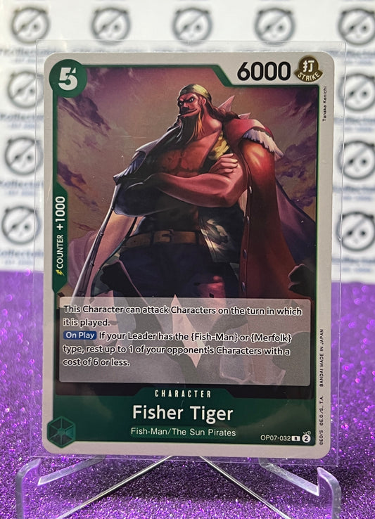 2024 ONE PIECE FISHER TIGER # OP07-032 R 500 YEARS IN THE FUTURE CARD