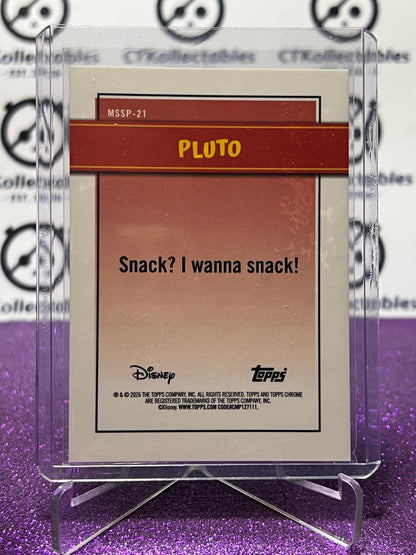 2026 DISNEY TOPPS NEON PLUTO # MSSP-21 SHORT PRINT RARE FOIL CARD