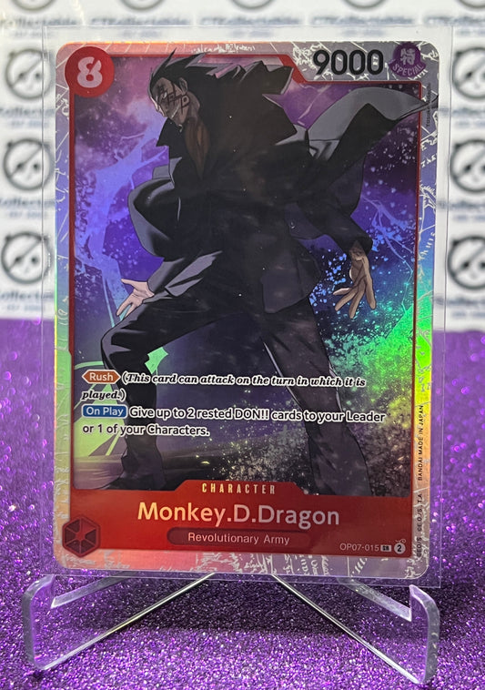 2024 ONE PIECE MONKEY.D.DRAGON # OP07-015 SR 500 YEARS IN THE FUTURE TRADING GAME CARD