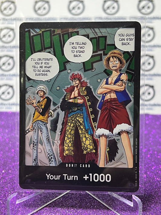 2024 ONE PIECE YOUR TURN +1000 SPECIAL DON  FOIL 500 YEARS IN THE FUTURE TRADING GAME CARD