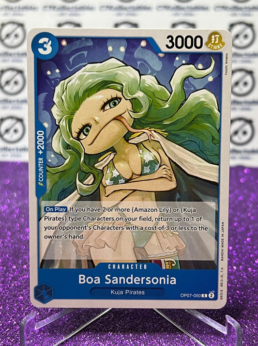 2024 ONE PIECE BOA SANDERSONIA # OP07-050 C 500 YEARS IN THE FUTURE TRADING GAME CARD