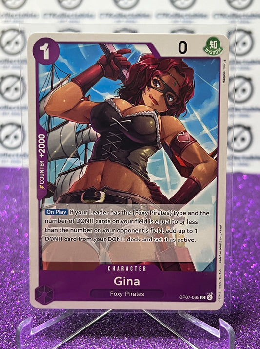 2024 ONE PIECE GINA # OP07-065 UC 500 YEARS IN THE FUTURE TRADING GAME CARD