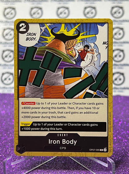 2024 ONE PIECE IRON BODY # OP07-095 C 500 YEARS IN THE FUTURE TRADING GAME CARD