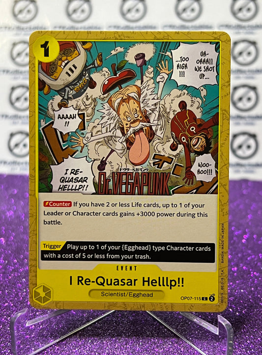 2024 ONE PIECE I RE-QUASAR HELLLP # OP07-115 C 500 YEARS IN THE FUTURE TRADING GAME CARD